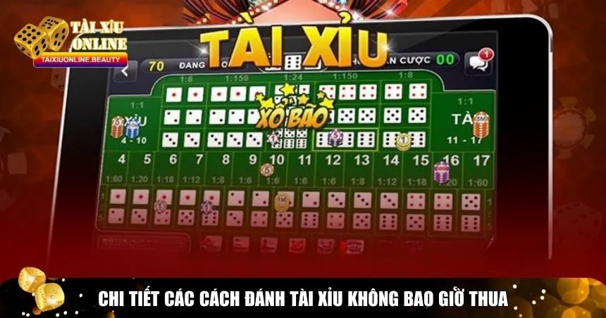 Những cách đánh tài xỉu không bao giờ thua phổ biến