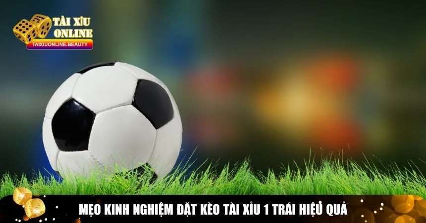 Mẹo kinh nghiệm đặt kèo tài xỉu 1 trái hiệu quả