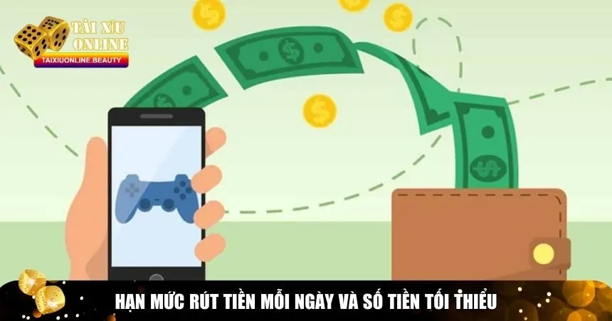 Hạn mức rút tiền mỗi ngày và số tiền tối thiểu