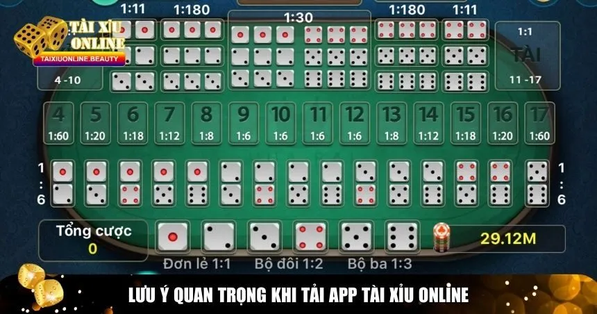 Lưu ý quan trọng khi tải app Tài Xỉu online